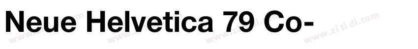 Neue Helvetica 79 Co字体转换